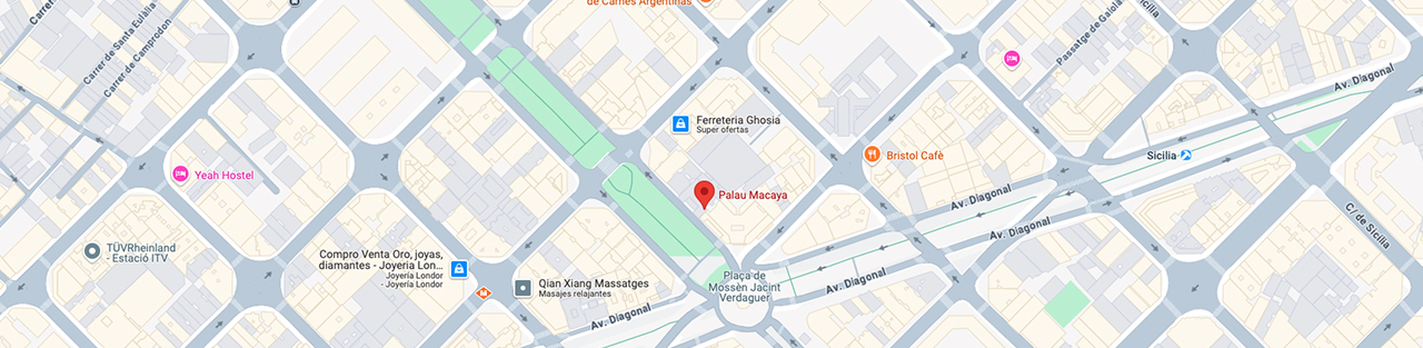 Situación de Palau Macaya en el mapa